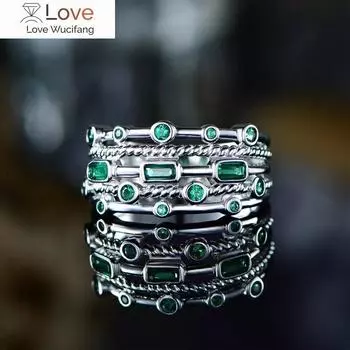 Изысканный дизайн, вечернее кольцо на палец, женские современные модные аксессуары, геометрические формы из циркония, ювелирное украшение в подарок 6