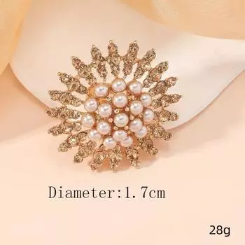 Изысканный индийский цветок многослойный стереоскопический европейский и американский круглый полый ретро этнический стиль преувеличенное большое кольцо resizable чёрный