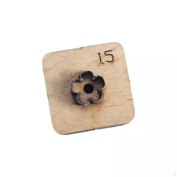 Изысканный инструмент для резки кожи с цветочным рисунком — незаменимый помощник при изготовлении сумок и брелков 15mm