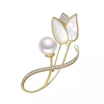 Изысканный костюм-тюльпан для пальто, женский свитер, корсаж, булавка, брошь, модные аксессуары из жемчуга, брошь, пряжка