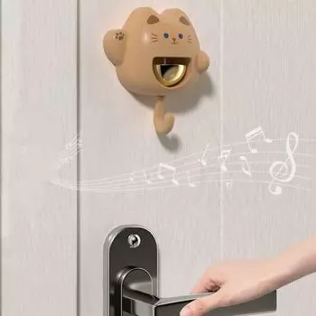 Изысканный магнитный колокольчик металлический дверной звонок украшение подвеска в виде колокольчика ветра стойка для хранения коричневый