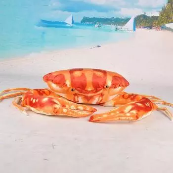 Изысканный милый компаньон очаровательная мягкая морская подушка-животное плюшевая игрушка-краб кукла подарок на день рождения S