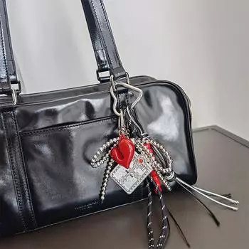 Изысканный многоэлементный кулон для сумки, высококачественная ручная плетеная веревка, брелок с бисером, универсальные аксессуары для украшения сумки, подарки