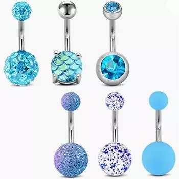 Изысканный опал, бирюза, пупок, ногти. Разнообразные комбинации костюма. Кольцо для пупка с жемчугом и цирконом с бриллиантами.