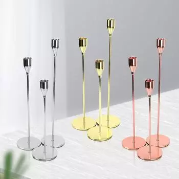 Изысканный подсвечник канделябр стол мода свадебный подставка для свечей роскошный подсвечник металлические подсвечники домашний декор French Gold