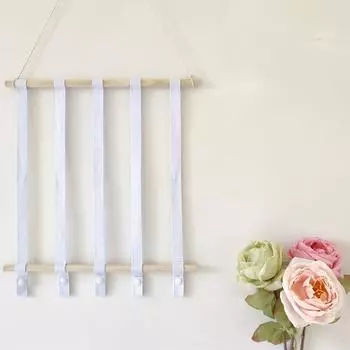 Изысканный подвесной дизайн, полезный большой объем, декоративный органайзер для хранения повязок на голову, держатель повязки на голову