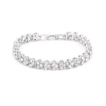 Изысканный роскошный браслет с римскими кристаллами для женщин, свадебный подарок, корейский браслет-цепочка цвета розового золота, серебра, ювелирные изделия серебряный