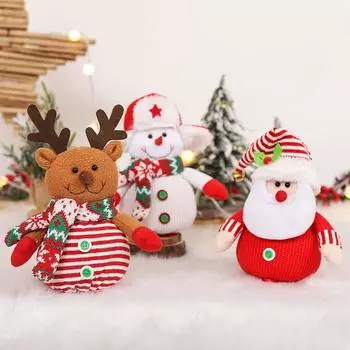 Изысканный рождественский мешочек на шнурке, подарочный пакет для кукол из мультфильмов, подарочный пакет Санты, рождественские подарки Style B