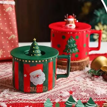 Изысканный рождественский подарок, керамические кружки, домашний креативный дневной чай, кофейные чашки, элитный ресторан, уникальная чашка для воды 350ml