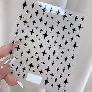 Изысканный съемный, сильный, липкий, блестящий, звездный патч для ногтей для девочек, мини-наклейка для ногтей, косметические принадлежности S золотистый