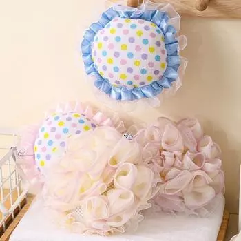 Изысканный шарик для душа «Подсолнух», мягкий пенящийся цветок для ванны, средство для купания, шарик для ванны, очищающий тело бежевый