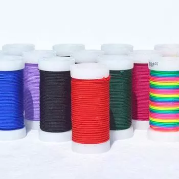 Изысканный шнур макраме с кисточками, сделай сам, высококачественный нейлоновый шнур, плетеная веревка 0,8/1,0/1,5 мм, браслет с нитью и бисером 0.8mm*20m светло-розовый