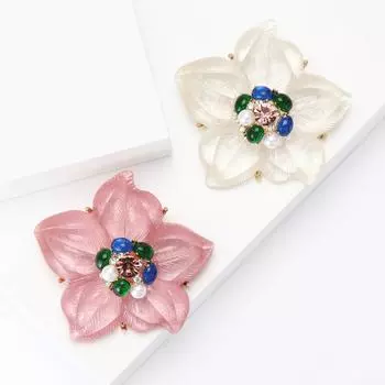 Изысканный тяжелая промышленность сплав эмаль цветок брошь темперамент милый женский костюм рубашка корсаж орнамент растение