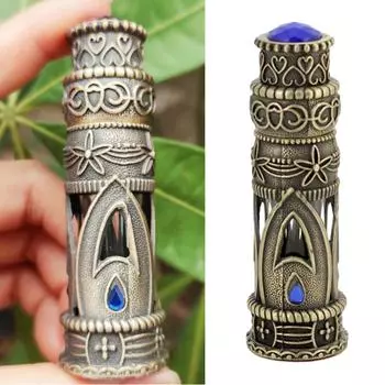 Изысканный винтажный стеклянный диспенсер, пустой флакон-капельница для женщин, компактный и легкий