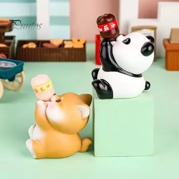 Изысканный влагостойкий гладкий дно Автомобиля Мультяшная кукла Маленькая свинья Медведь Автомобиль Дисплей Форма Автомобиль Интерьер Поставка Rabbit