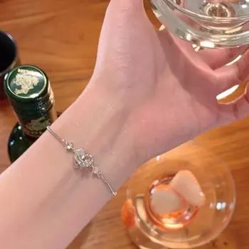 Изысканный женский браслет Love Bow из циркония - дизайн класса люкс S394