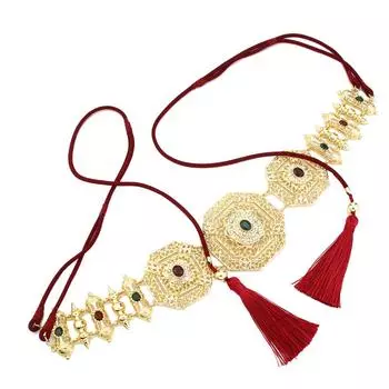 Изысканный женский пояс ручной работы, пояс-цепочка, свадебные украшения, пояс, аксессуары для халата зелёный