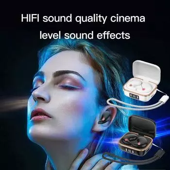 J11 Invisible Sleep Earbuds Беспроводные наушники Bluetooth 5.3 HD Stereo Sports Водонепроницаемые гарнитуры Наушники-вкладыши хаки