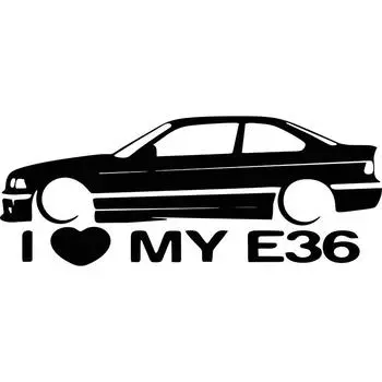 J14 # I Love My BMW E46 E36 Автомобильные наклейки Наклейка Автомобильные аксессуары украшения 15x5.9cm-J14A белый