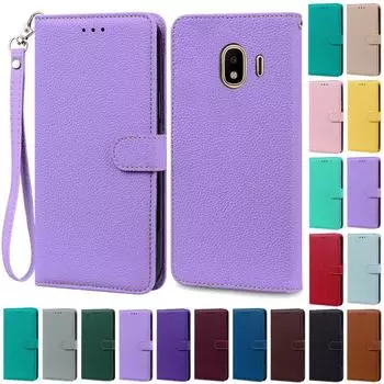 J4 2018 J 4 J4+ чехол для Samsung Galaxy J4 2018 чехол J400 J400F чехол для Samsung Galaxy J4 Plus чехол J415F Fundas кошелек чехол J4 2018 J400F чёрный