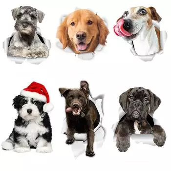 J543 #Симпатичная наклейка для собаки на автомобиль, виниловая наклейка, водонепроницаемые декоративные наклейки для автомобиля A-15cm-Longest Side