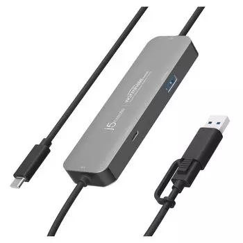 j5create iPad iPhone Windows PC Cross Link Hub Link Cable iPad во внешнюю простую доску для зеркального отображения данных Совместимо с Windows 10 и 11