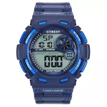 J-AXIS Мужская ACY14-BL (CYBEAT Цифровое Солнце Пламя) Круглые часы синие цифровые