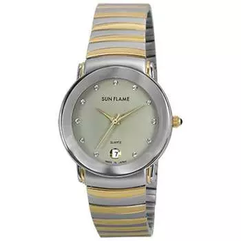 J-AXIS Мужская MJG-Y73-TGY (Наручные часы Combi Color Men s Sun Flame) Круглые часы серебряные аналоговые