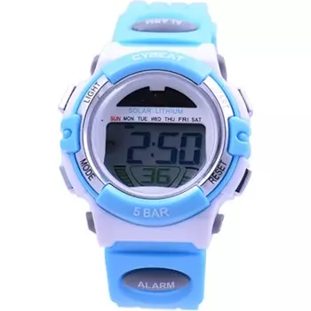 J-AXIS Мужская RSM02-BL (CYBEAT Солнце Пламя) Круглые часы синие цифровые