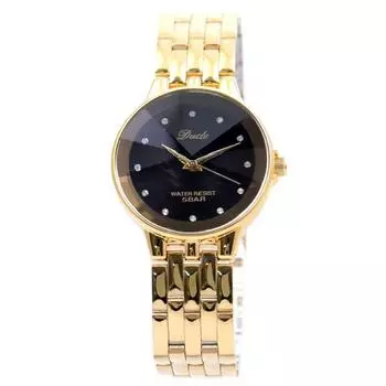 J-AXIS Мужская RY-DG14 (GB Jaxis Dude Sun Flame) Круглые часы золотые аналоговые