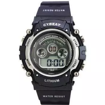 J-AXIS Мужская SCY07-BL (CYBEAT Digital Blue Sun Flame) Круглые часы Navy Digital