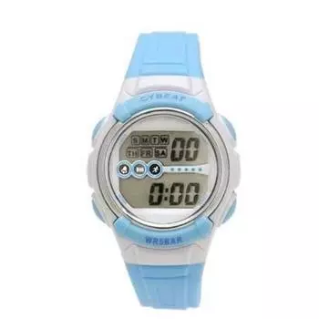 J-AXIS Мужская SCY09-BL (CYBEAT Digital Blue Sun Flame) Круглые часы синие цифровые