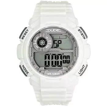J-AXIS Мужская SDU01-W (DUDE Sun Flame) Круглые часы белые цифровые
