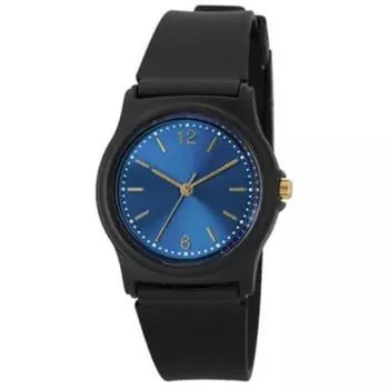 J-AXIS Мужская SF-VG01-BL ( Модные часы унисекс Blue Sun Flame) Круглые часы, черный пластик, аналоговые