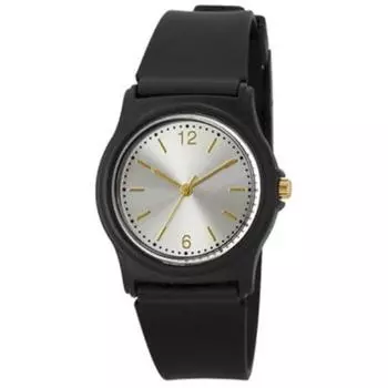 J-AXIS Мужская SF-VG01-S (Модные часы унисекс Silver Sun Flame) Круглые часы, черный пластик, аналоговые