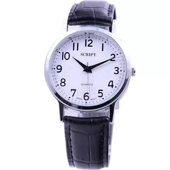 J-AXIS Мужская SSG08-SW (СЦЕНАРИЙ Солнце Пламя) Круглые часы, черные, аналоговые