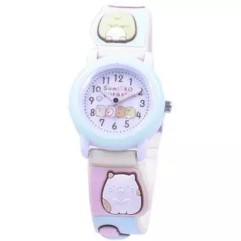 J-AXIS Мужская SX-V07-SG (Сумиккогураши Синее солнечное пламя) Круглые часы розовые аналоговые