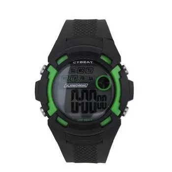 J-AXIS Мужские CY14-GR (Цифровые часы CYBEAT Sun Flame) Круглые часы черные цифровые