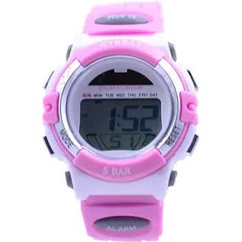 J-AXIS Мужской RSM02-PI (CYBEAT Солнце Пламя) Круглые часы розовые цифровые