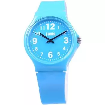 J-AXIS TCG26-BL для женщин (Красочные часы Sun Flame) Круглые часы синие аналоговые