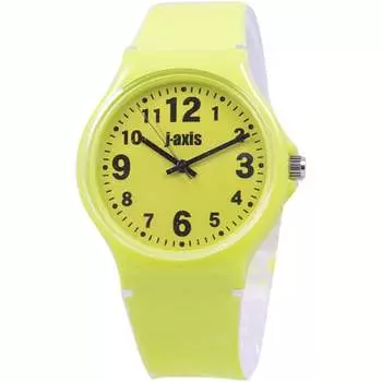 J-AXIS TCG26-GR для женщин (Красочные часы Sun Flame) Круглые часы Зеленые аналоговые
