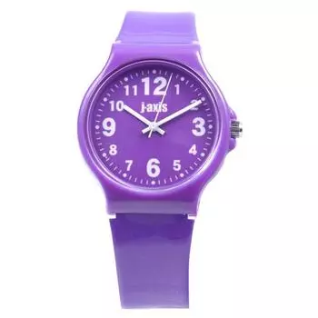 J-AXIS TCG26-PU женские (Красочные часы Sun Flame) Круглые часы фиолетовые аналоговые