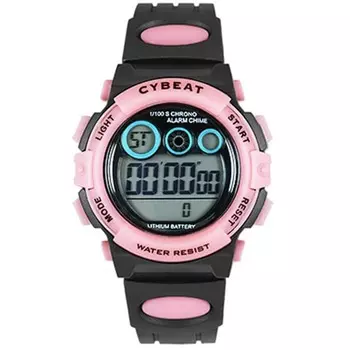 J-AXIS унисекс ACY17-BPI (Пламя Солнца) Круглые часы черные цифровые