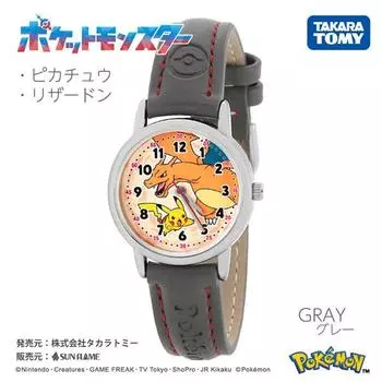 J-AXIS унисекс CP2C0001-GY (Часы Pocket Monster Pokemon Fashion Watch Sun Flame младшего размера) часы