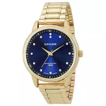 J-AXIS унисекс MJG-A29-GBL (SF Солнце Пламя) Круглые аналоговые часы