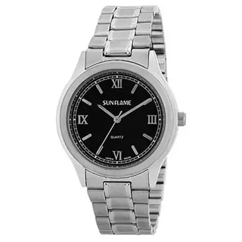 J-AXIS унисекс MJG-AB13-BK (SF Солнце Пламя) Круглые аналоговые часы