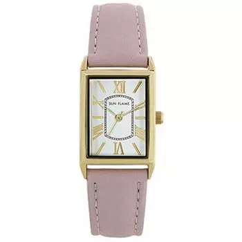 J-AXIS Unisex MJL-AB09-PI (SF Sun Flame) Rectangular Watch Analog