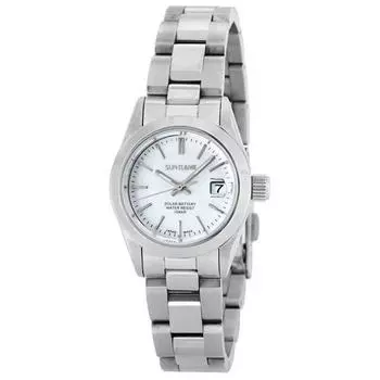 J-AXIS унисекс MJZ006-WH (Пламя Солнца) Круглые часы серебряные аналоговые