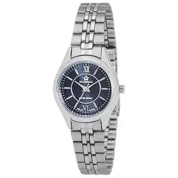 J-AXIS унисекс MRL103-SBL (Часы MARSHAL на солнечных батареях с металлическим ремешком и пламенем солнца) часы