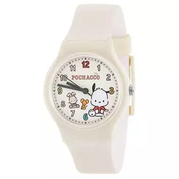 J-AXIS унисекс SR-HA01-PCBE (SF Pochacco Персонаж Часы Солнце Пламя) часы